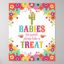 Fiesta Theme Dessert Bord Poster