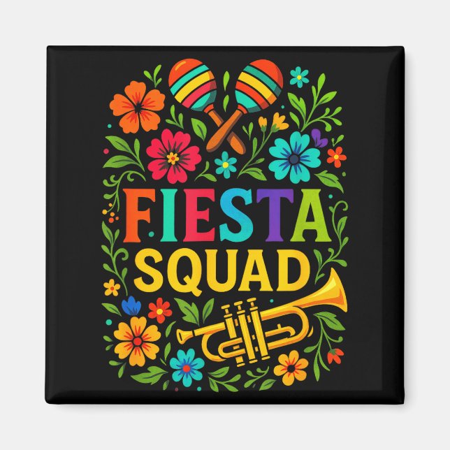 Fiesta-trupp - cinco de mayo-fest mexikansk stil F Magnet (Framsidan)