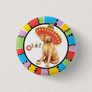 Fiesta Vizsla Pinback Button Knapp