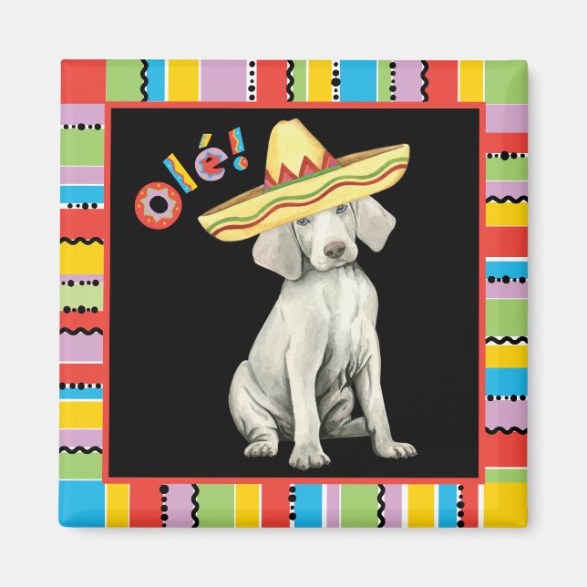Fiesta Weimaraner Magnet (Framsidan)