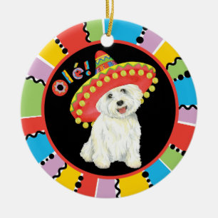 Fiesta Westie Julgransprydnad Keramik