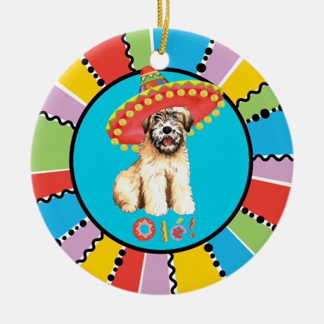 Fiesta Wheaten Julgransprydnad Keramik (Framsidan)