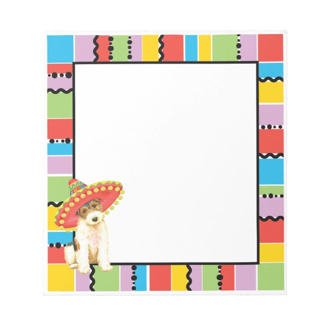 Fiesta Wire Fox Terrier Anteckningsblock (Framsida)