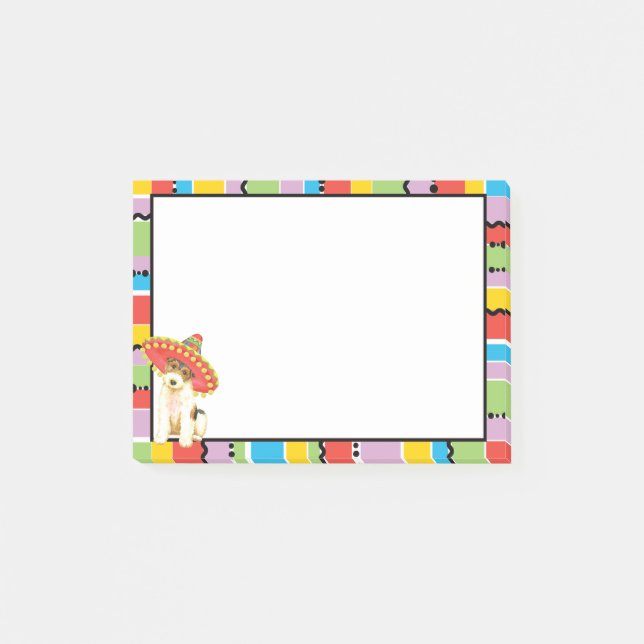 Fiesta Wire Fox Terrier Post-it Block (Framsida)