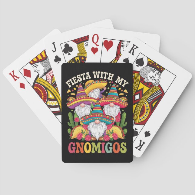 Fiesta with my Gnomigos Gnome cinco de Mayo Casinokort (Baksidan)