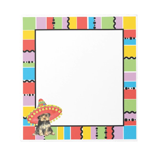 Fiesta Yorkie Anteckningsblock (Framsida)