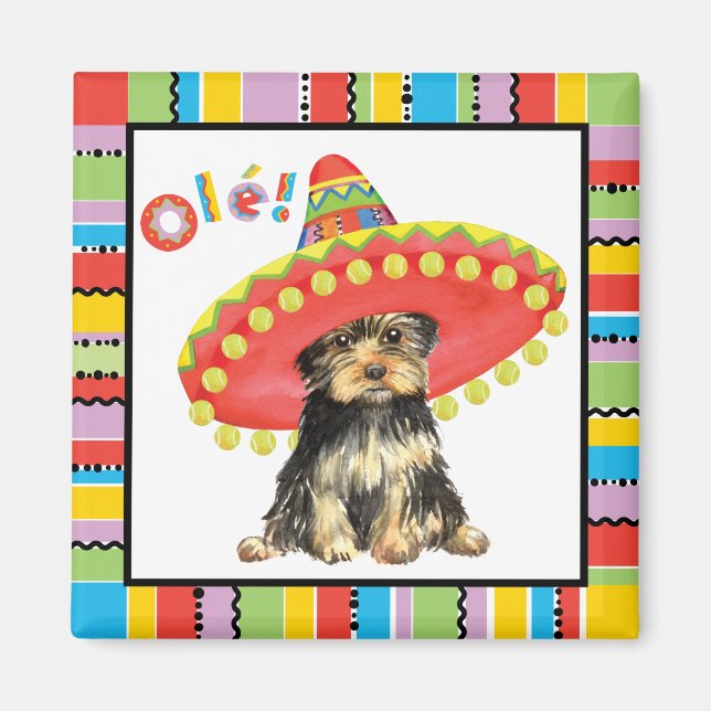 Fiesta Yorkie Magnet (Framsidan)