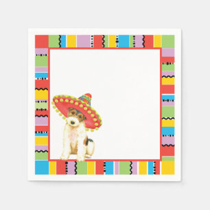 Fiestaen binder foxterrier pappersservett