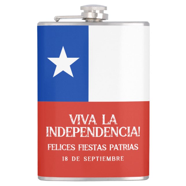 Fiestas Patrias Independence day Chile Flagga Fickplunta (Framsidan)