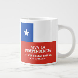 Fiestas Patrias Independence day Chile Flagga Jumbo Mugg