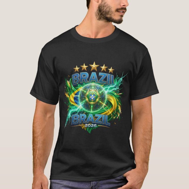 FIFA Världscup 2026 - Brasilien T Shirt (Framsida)