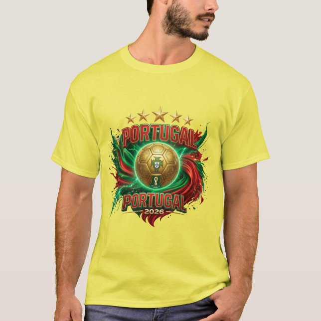 FIFA Världscup 2026 - Portugal T Shirt (Framsida)