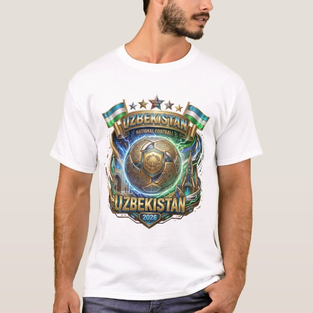 FIFA Världscup 2026 - Uzbekistan T Shirt (Framsida)