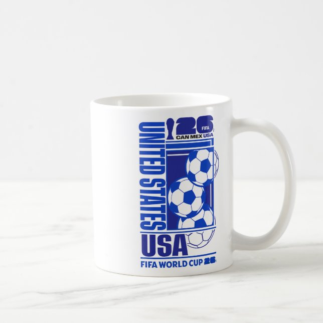 Fifa World Cup26 Usa Host Country Football  Kaffemugg (Höger)