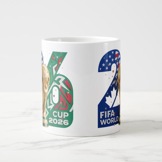 FIFA World Cup 2026 Muggdesign – USA Kanada Mexiko Jumbo Mugg (Framsidan)