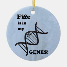 Fife är i mina gener keramiska prydnadsföremål