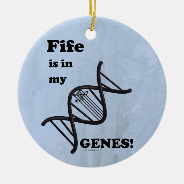 Fife är i mina gener keramiska prydnadsföremål julgransprydnad keramik (Framsidan)