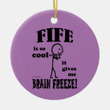 Fife, Brain Freeze Ceramic Ornament