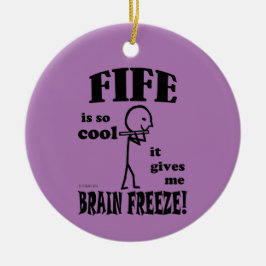 Fife, Brain Freeze Ceramic Ornament