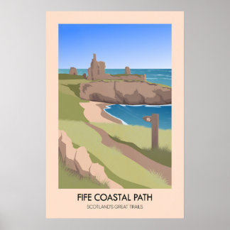 Fife Coastal Path Scotlands Great Trails Affisch