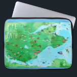 Fife Coastal Väg Scotland Illustrated Karta Laptop Fodral<br><div class="desc">Kolla in den här coolan som illustrerar karta i Fife-kusten Väg i Skottland. Du kan gå detta underbara väg genom städer och passera genom gröntens landsbygd. Stanna på vägen för att se båtarna gå förbi eller se en av de många regnbågarna. Har du gått i väg? Se till att besöka...</div>