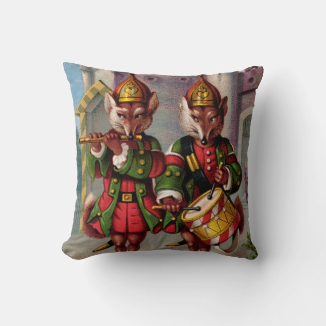 Fife & Drum Foxes Dekorativ kudde (Framsida)