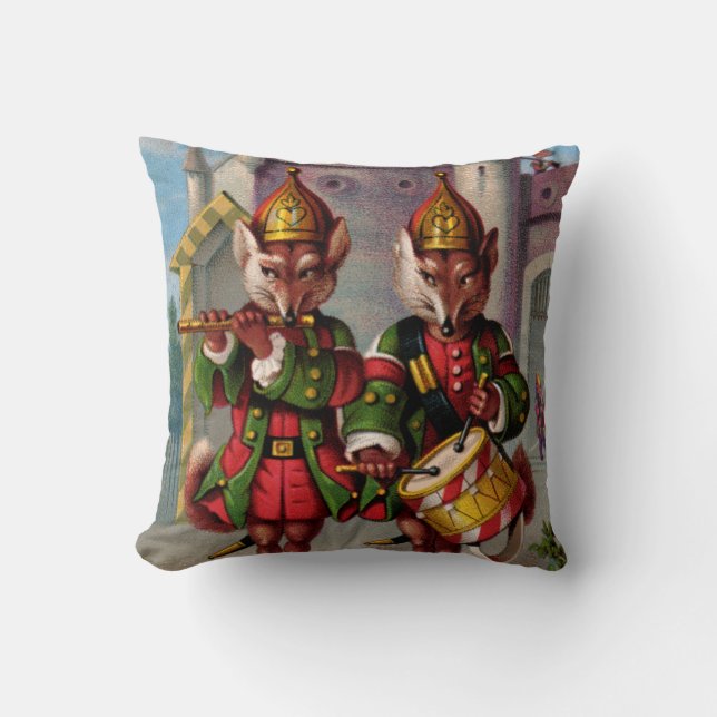 Fife & Drum Foxes Dekorativ kudde (Framsida)