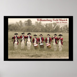 Fife & Drum på Berkeley Plantation Poster