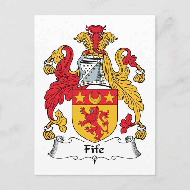 Fife Family Crest Vykort (Framsida)