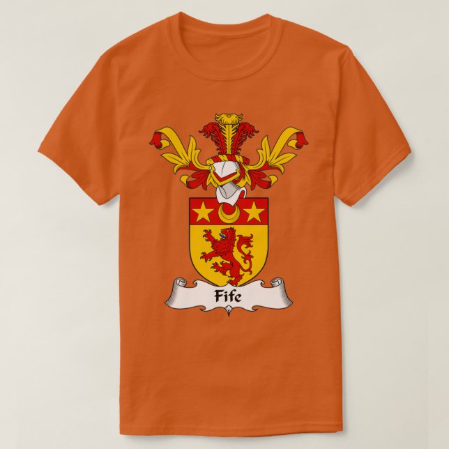 Fife Jackar Arm Family Crest T Shirt (Design framsida)