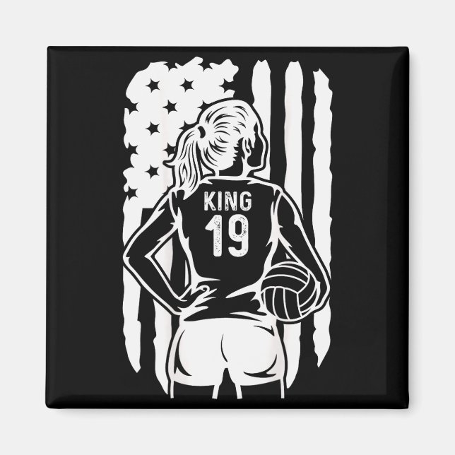 Fife Life High School Volleyball King 19  Magnet (Framsidan)