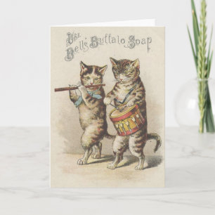 Fifen för katten för Victorianbuffeltvål och Kort