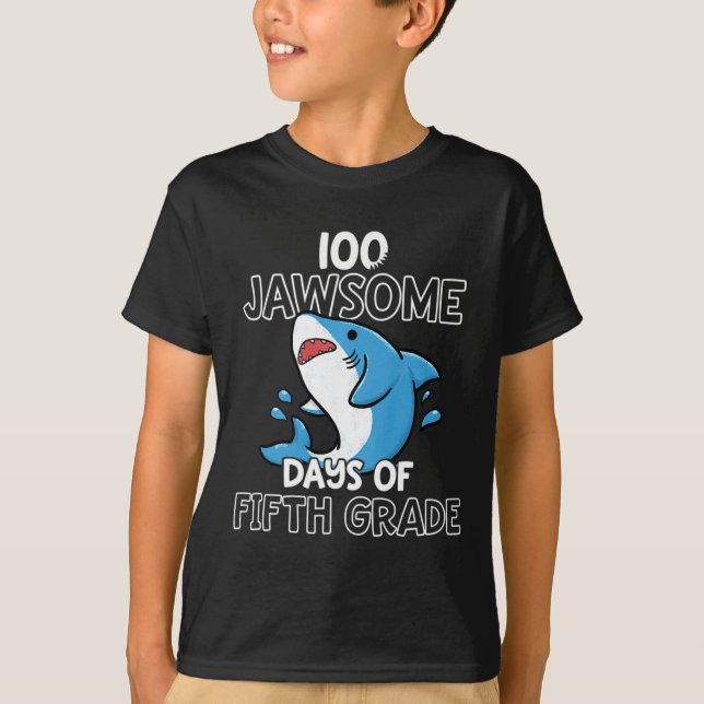 Fifh Klass-dagen för Eacher Suden Shark T Shirt (Framsida)