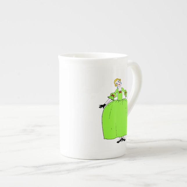 Fifi ~ Bone China 10oz Mugg Benporslin Mugg (Framsida höger)