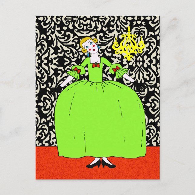 Fifi ~ BYT FÄRG Postkort / Inbjudan (Framsida)