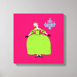 Fifi ~ CHANGE FÄRG 11x11 1,5" tjockt Canvastryck