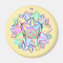 FIFI ~ POLYHEDRA ~ PASTEL~ MAGNET