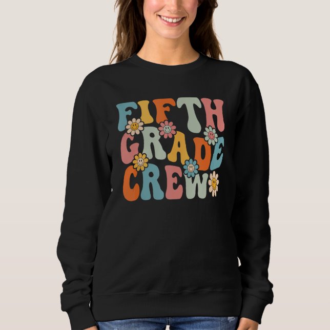 Fifth Grade Crew  Back To School Teachers Students T Shirt (Framsida)