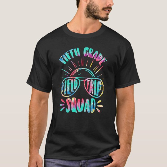 Fifth Grade Students School Zoo Field Trip Squad M T Shirt (Framsida)