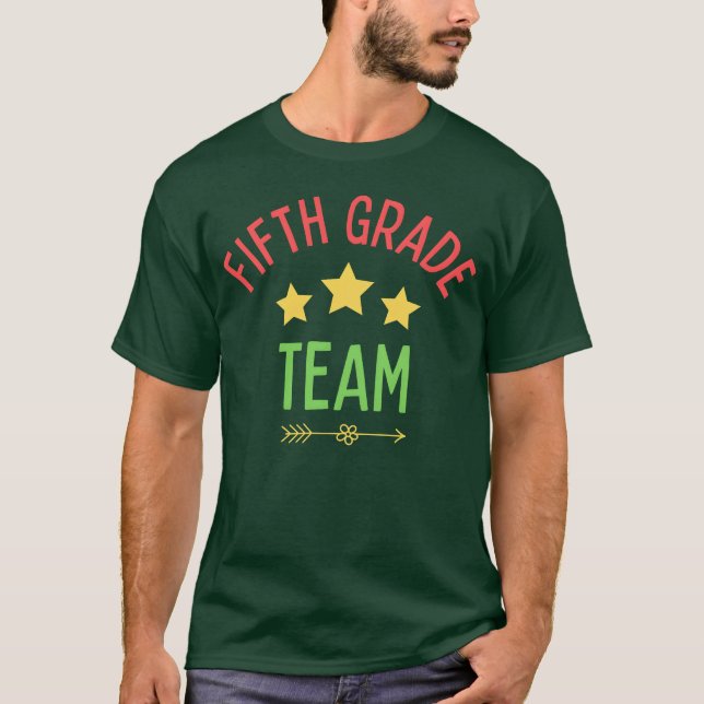 Fifth Gradeeam Sports blue funny T Shirt (Framsida)