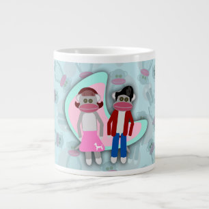 Fifties Sock Skutt Sock monkey Jumbo Mugg