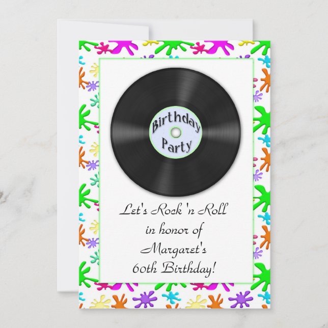 FiftiesThemed inbjudan (Framsida)