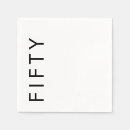 Fifty 50th Birthday Party Pappersservett