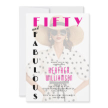 Fifty and Fabulous Black Pink 50th Birthday