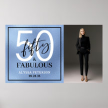 Fifty and Fabulous Photo 50th Birthday Party