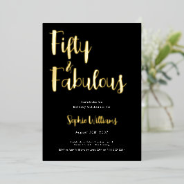 Fifty and Fabulous Script 50th Birthday Party