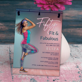 Fifty Fit Fabulous Dance Invitation Inbjudningar