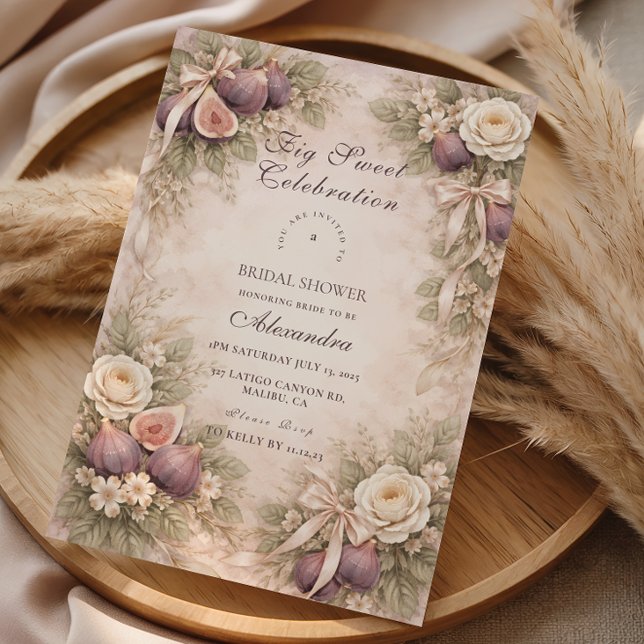 Fig Garden Romance Bridal Shower Inbjudningar (Skapare uppladdad)