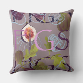 Fig motif dekorativ kudde