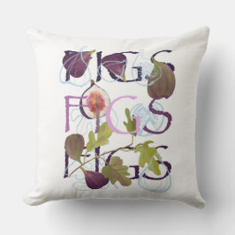 Fig motif dekorativ kudde